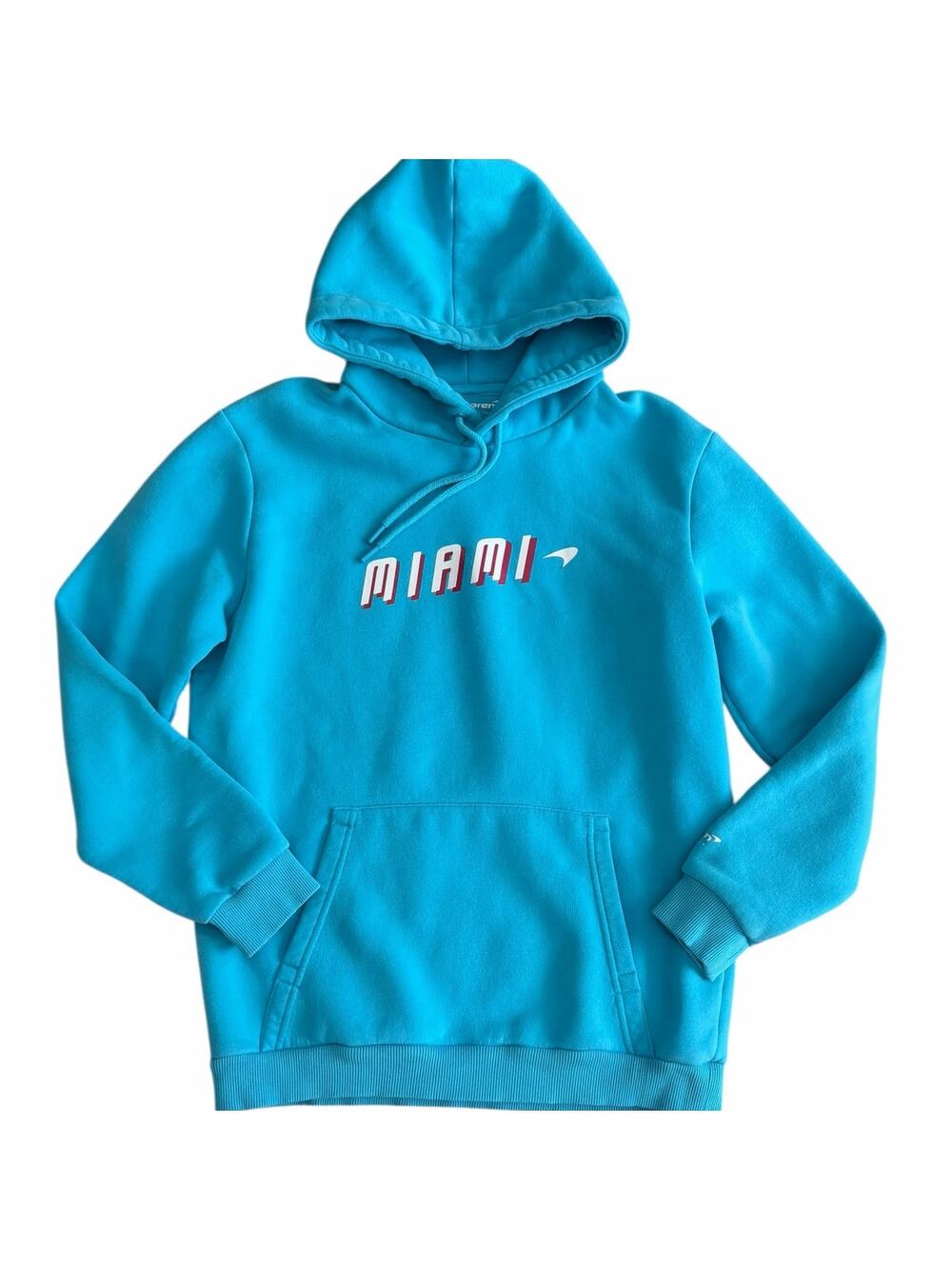 MCLAREN MIAMI Men's Turquoise Hoodie Size Medium